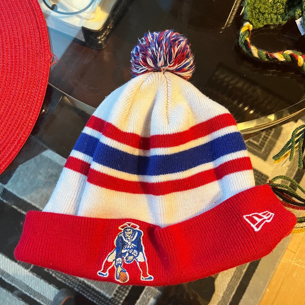 Retro New England Patriots winter hat